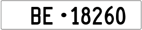 Truck License Plate